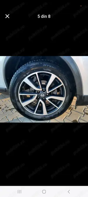 Jante aliaj originale Nissan și cauciucuri  - imagine 3