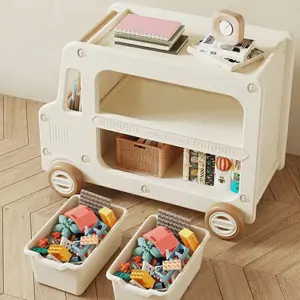 Organizator de jucării Kinderplay tip autobuz, multifuncțional - imagine 4