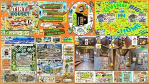 Rulota Tiny House Mini Casa Mobila Pe Roti Birou Afacere  De Locuit Vacanta De Lemn Hambar  De Vis