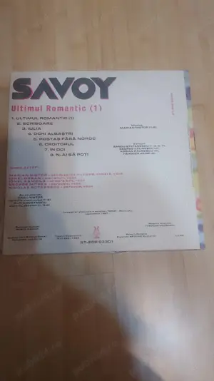 discuri vinil Savoy " Ultimul romantic" (partea 1+ partea 2)