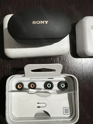 Casti In-Ear Sony WF-1000XM4B, Wireless, BT, NC, Microfon, CA NOU - imagine 3