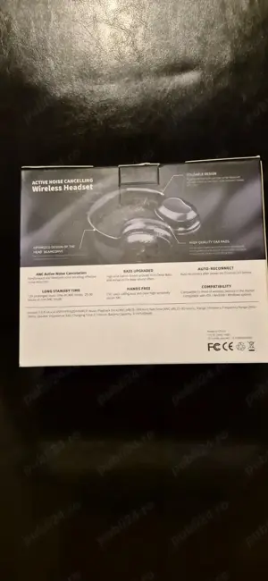 Casti IQuality Active Noise Cancelling Wireless Headset. - imagine 3