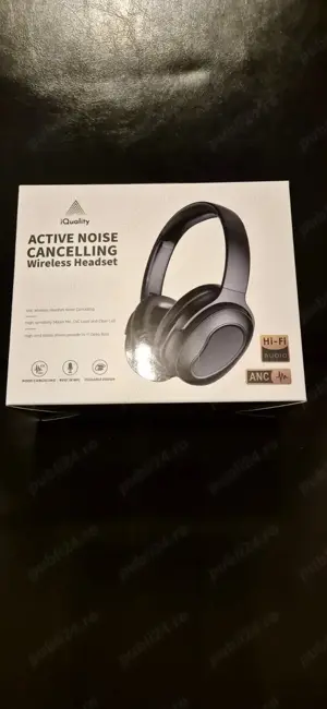 Casti IQuality Active Noise Cancelling Wireless Headset. - imagine 2