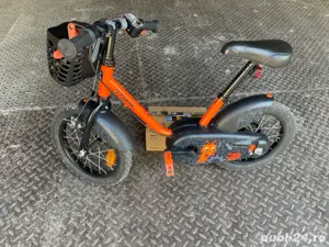Bicicletă Copii 14" cu Roți Ajutătoare