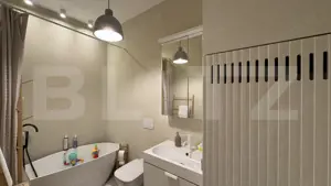 Apartament premium 3 camere mobilat/utilat cu pod, loc parcare, Brazdă - imagine 13