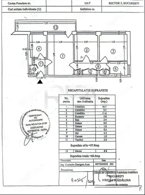 APARTAMENT CU 3 CAMERE ÎN APROPIEREA PARCURILOR TITAN ȘI NAȚIONAL - imagine 19