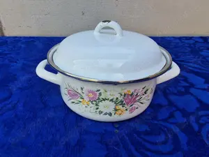 Home Decor | cratita, oala emailata, diametru 20 cm