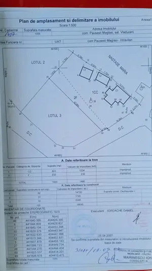 vând 2 terenuri intravilane Păușești-Măglași
