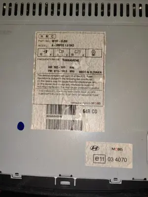 Radio hyundai i30 hatchback din 2010 - imagine 2