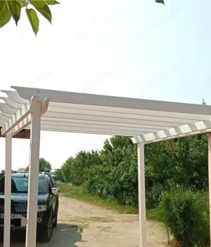 Pergola alba ,terasa - imagine 2
