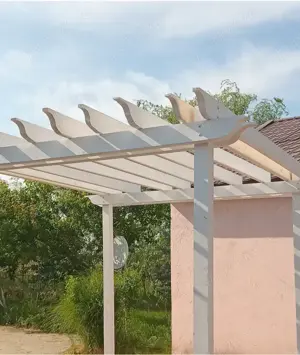 Pergola alba ,terasa - imagine 3