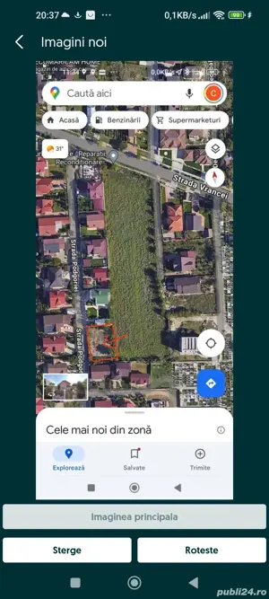 Vând teren intravilan zona Obor Focșani