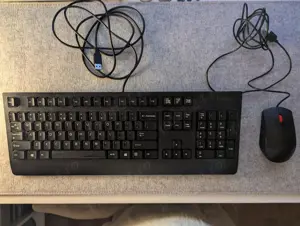 kit tastatura mecanica si mouse optic lenovo pro cu fir