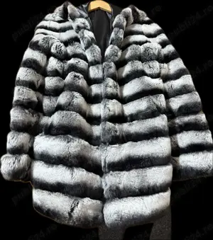 Haină de blană Chinchilla, XL