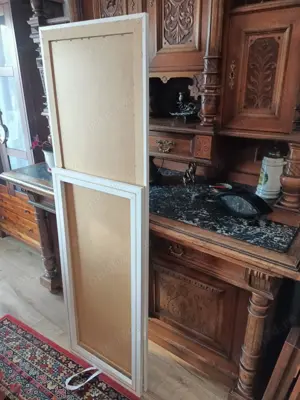 Oglindă cu rama albă si stativ - imagine 3