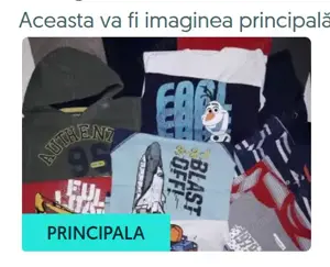 Set haine băiat 5-6 ani, primăvară-toamnă, pantaloni, bluze mânecă lungă, cod G12