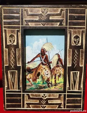 Pictură africană Rwanda Tutsi