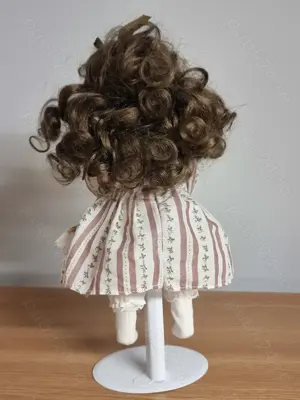 Papusa de portelan, colectie vintage, inaltime 27 cm - imagine 2