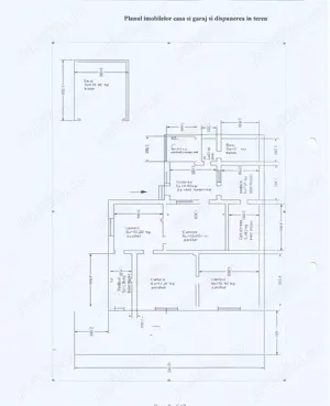 Casa individuala pe parter - 124 mp, 4 camere, anexe si garaj, teren 614 mp,  -Str.Dr.I.Muresan - imagine 9