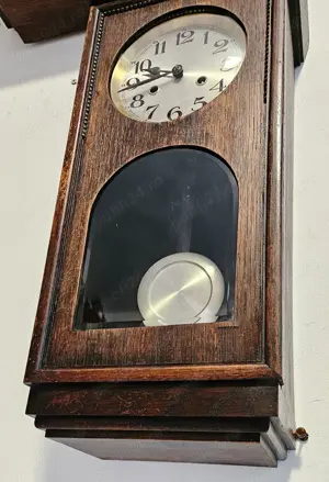 Ceas de perete cu pendula anii 40 - imagine 2