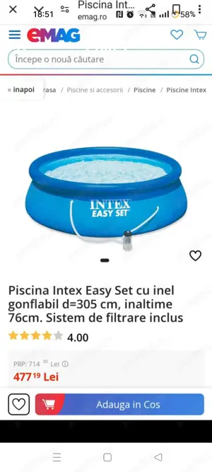 Piscina rotunda 305 76 diam