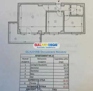 Apartament 3 camere Militari Residence SemiMobilat 65 mp 88 900 E - imagine 8