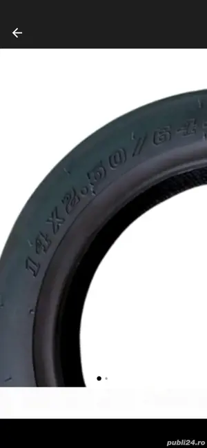 Cauciuc 14x2, 50 tubeless pentru scutere electrice - imagine 2