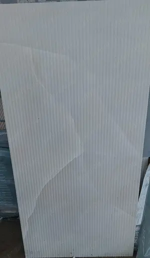 Faianță porțelanată 3D   Onyx Alb, 60x120 cm   Import Italia