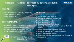 Angajam operatori cu ISCIR - BRASOV
