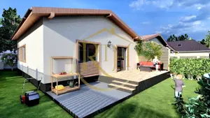 Oferim spre vanzare, Case tip duplex despartite prin spatiu verde, Giroc - imagine 2