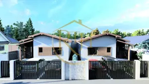 Oferim spre vanzare, Case tip duplex despartite prin spatiu verde, Giroc - imagine 3