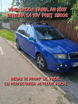 Vînd  skoda  fabia  break  an. 2007. benzină 1.4  - imagine 3