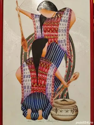 Tablou Guatemala semnat M.Ramirez