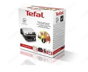 Sigilat Gratar electric cu timer Tefal Super Grill GC451B12 Inox Negru 