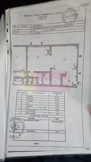 CORNETU (IF) - SPATIU DE VANZARE 124 MP