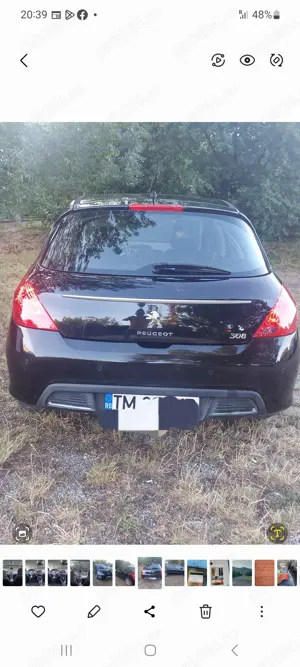 PEUGEOT 308 BENZINA,EURO 5 ,FACELIFT,PANORAMIC,2011,Înmatriculat, 16,benzina, 120 cai, - imagine 5