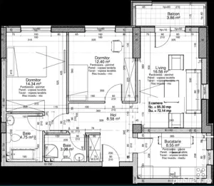 3 camere Panorama City - imagine 5