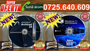 Archicad 28 - Full Comercial licenses ( Lifetime ) - CADOU Windows 11 Pro lifetime licenses 3 PC