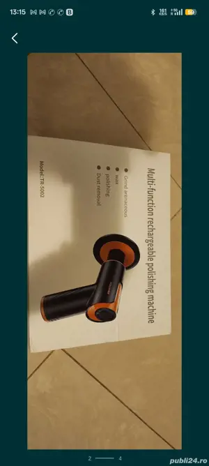 Aparat polishat auto 2 viteze reîncărcabil portabil