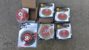 Perie circulară din sârmă pt flex 100mm -115 mm- 125 mm  Vorel si Yato - imagine 2