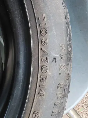 Roata rezerva slim R 14 