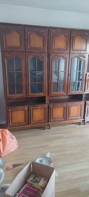 Vând bibliotecă modulara  din lemn masiv,h 220 cm L 270 cm - imagine 5