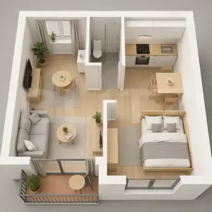 Apartament de vanzare, cu 2 camere, 56,47 mp, zona Tractorul