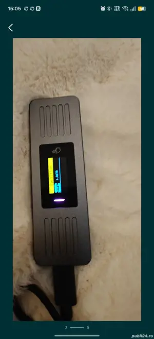 Carcasa cu display pentru NVME M2 SSD