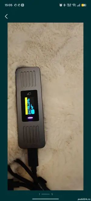 Carcasa cu display pentru NVME M2 SSD - imagine 3