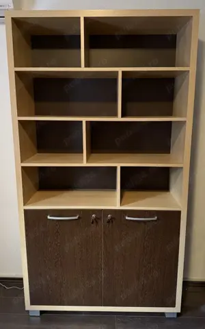 Dulap cu rafturi si usi cu cheie; Biblioraft; Biblioteca; Fiset