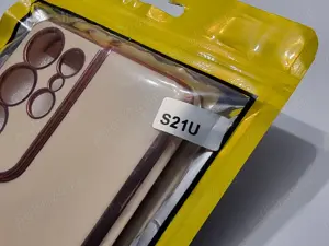 Husa protectie cu inel Samsung S21 Ultra 5G, roz pudra - imagine 5