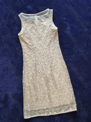 Rochie de zi marimea 36, sarafan S.Oliver, bej - imagine 2