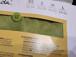 Bluza cu nasturi, sfeter, pulover, marimea L dama, verde fistic - imagine 4