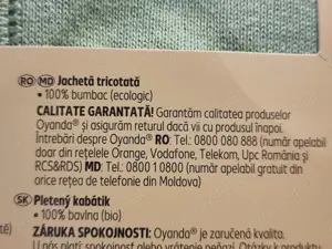 Bluza cu nasturi, sfeter, pulover, marimea L dama, verde fistic - imagine 5